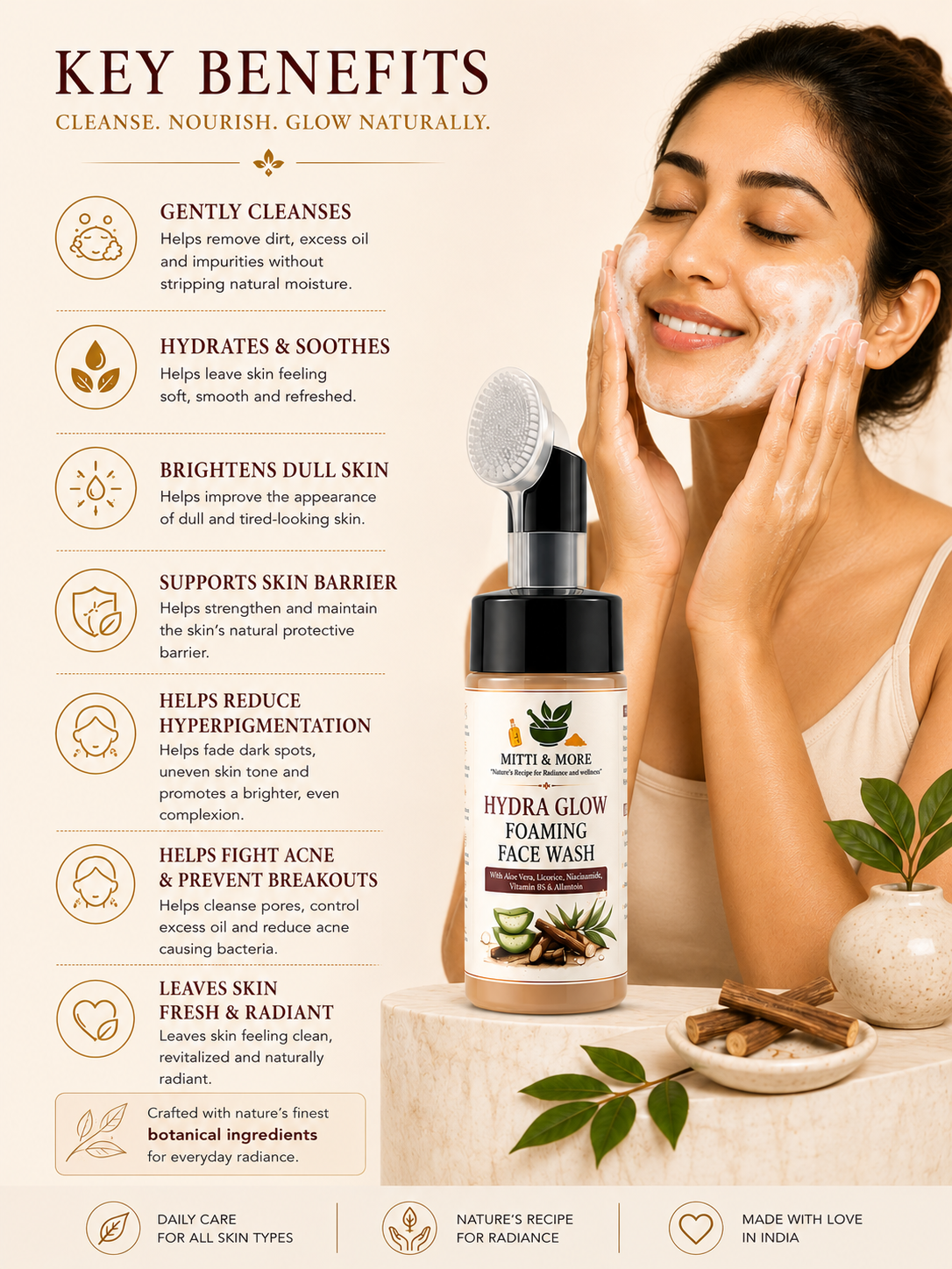 Hydra Glow Foaming Face Wash
