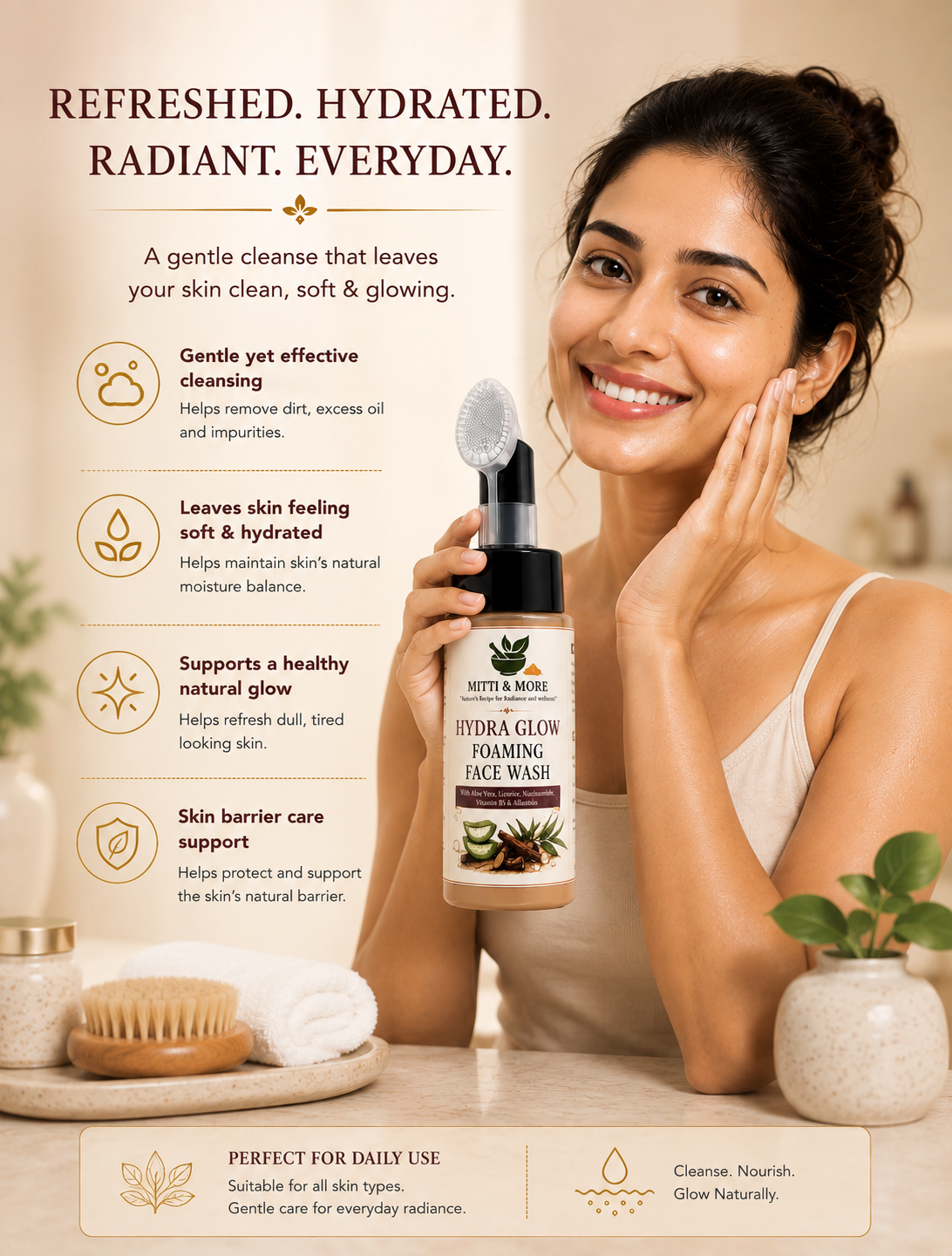 Hydra Glow Foaming Face Wash