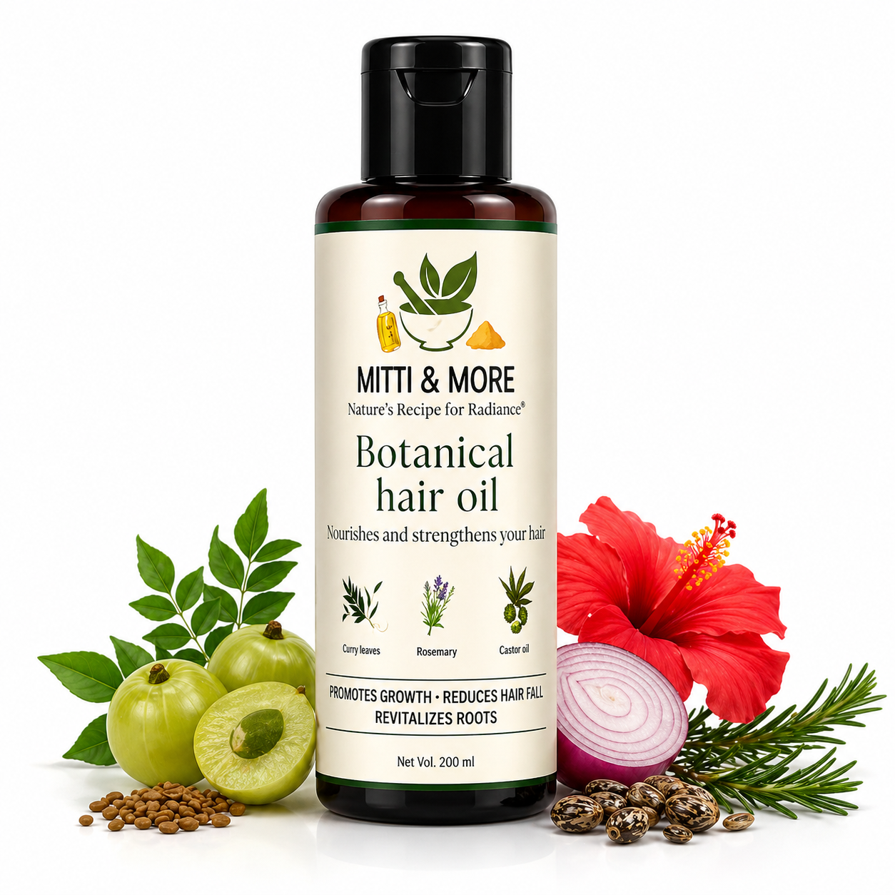 Botanical Hair Oil – Herbal Blend for Strong, Healthy Hair