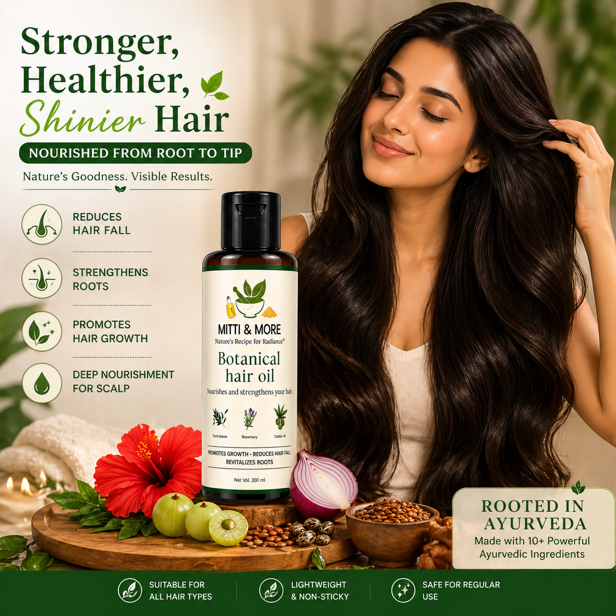 Botanical Hair Oil – Herbal Blend for Strong, Healthy Hair