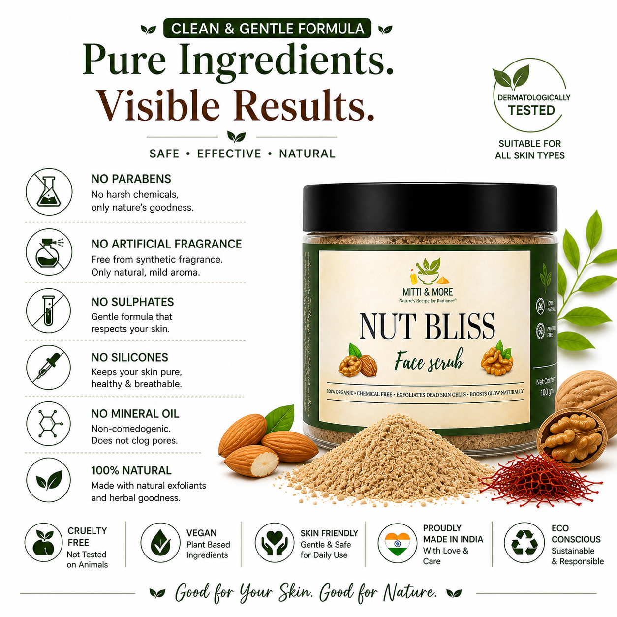 Nut Bliss – Gentle Exfoliating Scrub for Face & Body