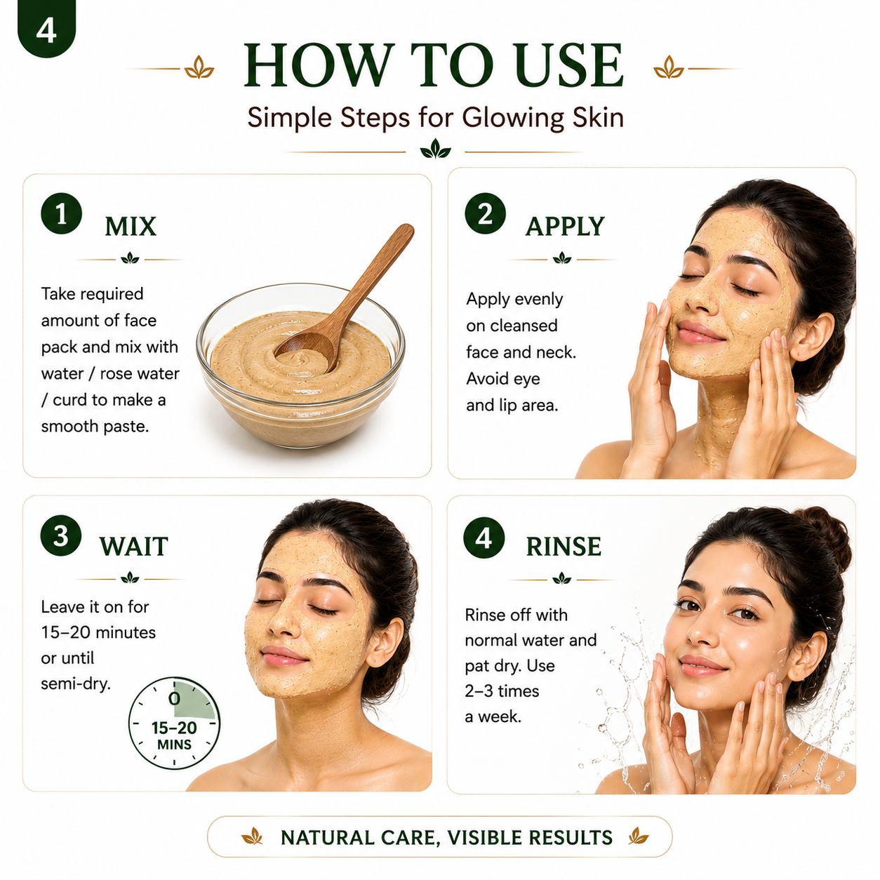 Mitti Bliss – Herbal Glow Revealing Face Pack | Natural Skincare